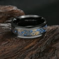 thumbnail image 1 of Mens Titanium Steel Gear Ring With Carbon Fiber Inlay, 1 of 3