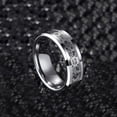 thumbnail image 1 of Mens Titanium Steel Gear Ring With Carbon Fiber Inlay, 1 of 3