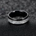 thumbnail image 1 of Mens Titanium Steel Ring Geometric Design 8mm Wide Durable Modern Fashion Jewelry For Everyday Wear Accessory, 1 of 3