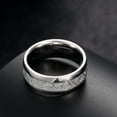 thumbnail image 1 of Mens Titanium Steel Ring Geometric Design 8mm Wide Durable Modern Fashion Jewelry For Everyday Wear Accessory, 1 of 3