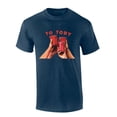 thumbnail image 1 of Mens Toby Tshirt R.I.P Toby Cheers to Toby Red Solo Cups Short Sleeve T-shirt-Heather Navy-medium, 1 of 1