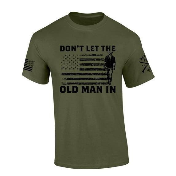 Mens Toby Tshirt R.I.P Toby Don't Let the Old Man In Short Sleeve T-shirt-Military Green-xxxl