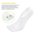 thumbnail image 1 of Mens Toe Socks No Show Athletic Running Five Finger Socks Invisible Low Cut Sock, 1 of 6