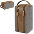 thumbnail image 1 of Mens Toiletry Travel Bag Hanging Dopp Kit Canvas Shaving Kit Toiletries Organizer for Grooming Travel Essentials, Gifts for Men & Women, Grey, 1 of 8