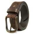 thumbnail image 1 of Mens Top Grain Leather Belts Casual Jeans Solid Belts for Men 1.5inch Width, 1 of 4