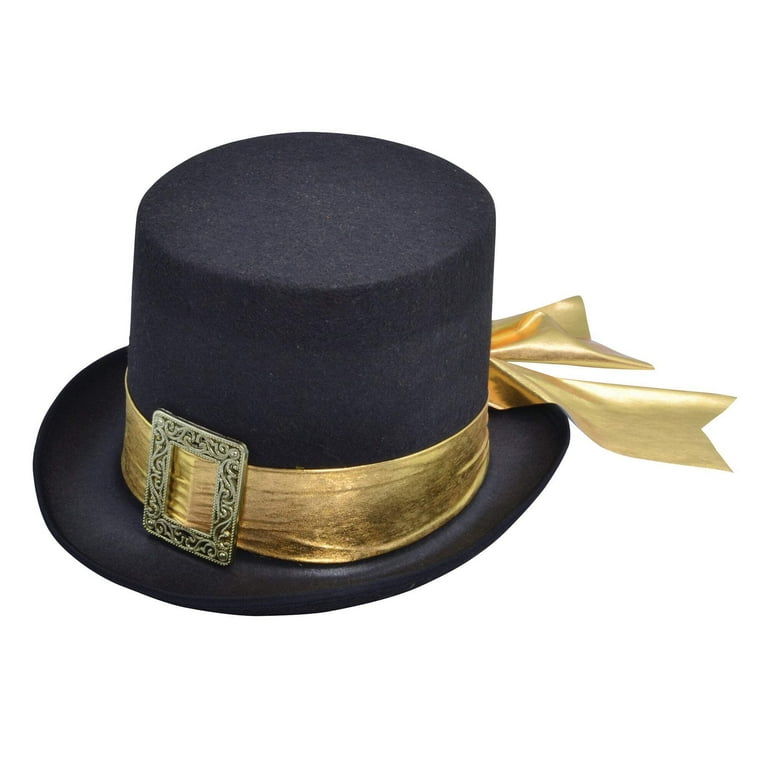 Top Hat Black with Gold Belt Top Hat Black with Gold Belt