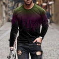 thumbnail image 1 of Tbopshirt Mens Tops Men Fashion Casual Round Neck Pullover Printing Long Sleeve T Shirt Blouse, 1 of 3