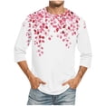 thumbnail image 1 of Mens Tops Dressy Casual Sexy Summer Floral Print Blouses for Men Cotton T Shirts Loose Fit Mens Sports Tops Sleeveless Short Sleeve Button Up Shirts for Men Print, 1 of 5