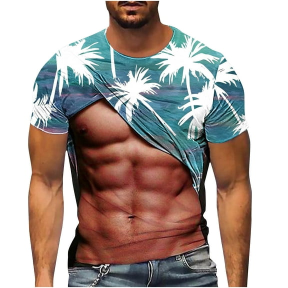 Mens Tops Dressy Casual Short Sleeve Mens Blouses for Work Professional Mens Workout Shirts Loose Fit Summer Graphic Tees for Men 2025 for Men Golf