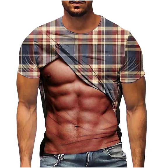 Mens Tops Dressy Casual Short Sleeve Scoop Neck Short Sleeve Blouses for Men Casual Soft T Shirts Loose Fit Basic Fitted Cropped Tees Workout Tank Tops for Men Cropped