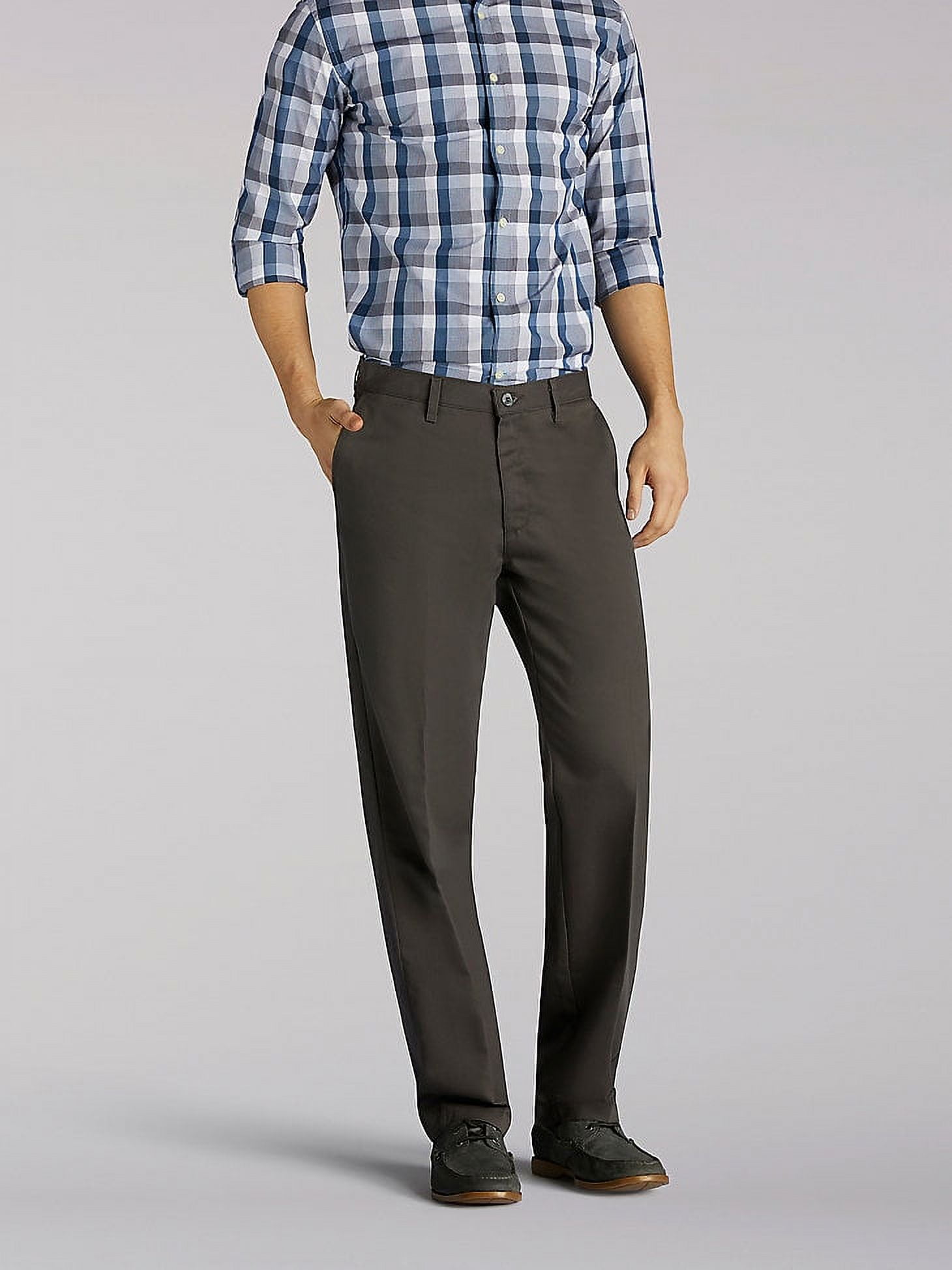 Mens Total Freedom Relaxed Fit Tapered Leg Pants in Charcoal