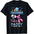 thumbnail image 1 of Mens Touchdowns or Tutus - Gender Reveal Baby Party Announcement T-Shirt, 1 of 4