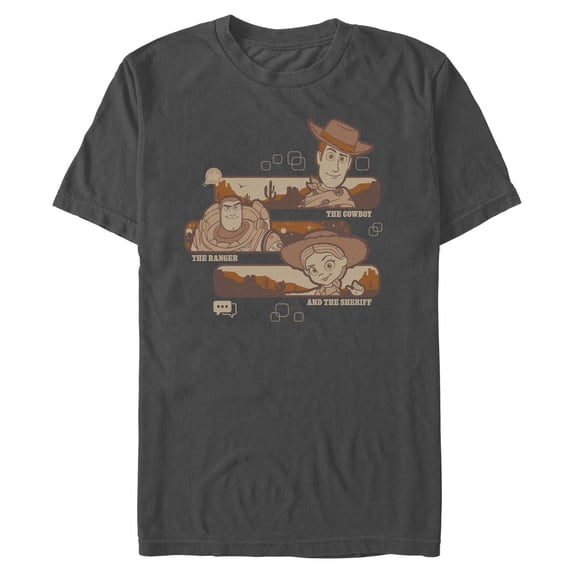 Mens Toy Story 5 Cowboy Ranger And Sheriff T Shirt