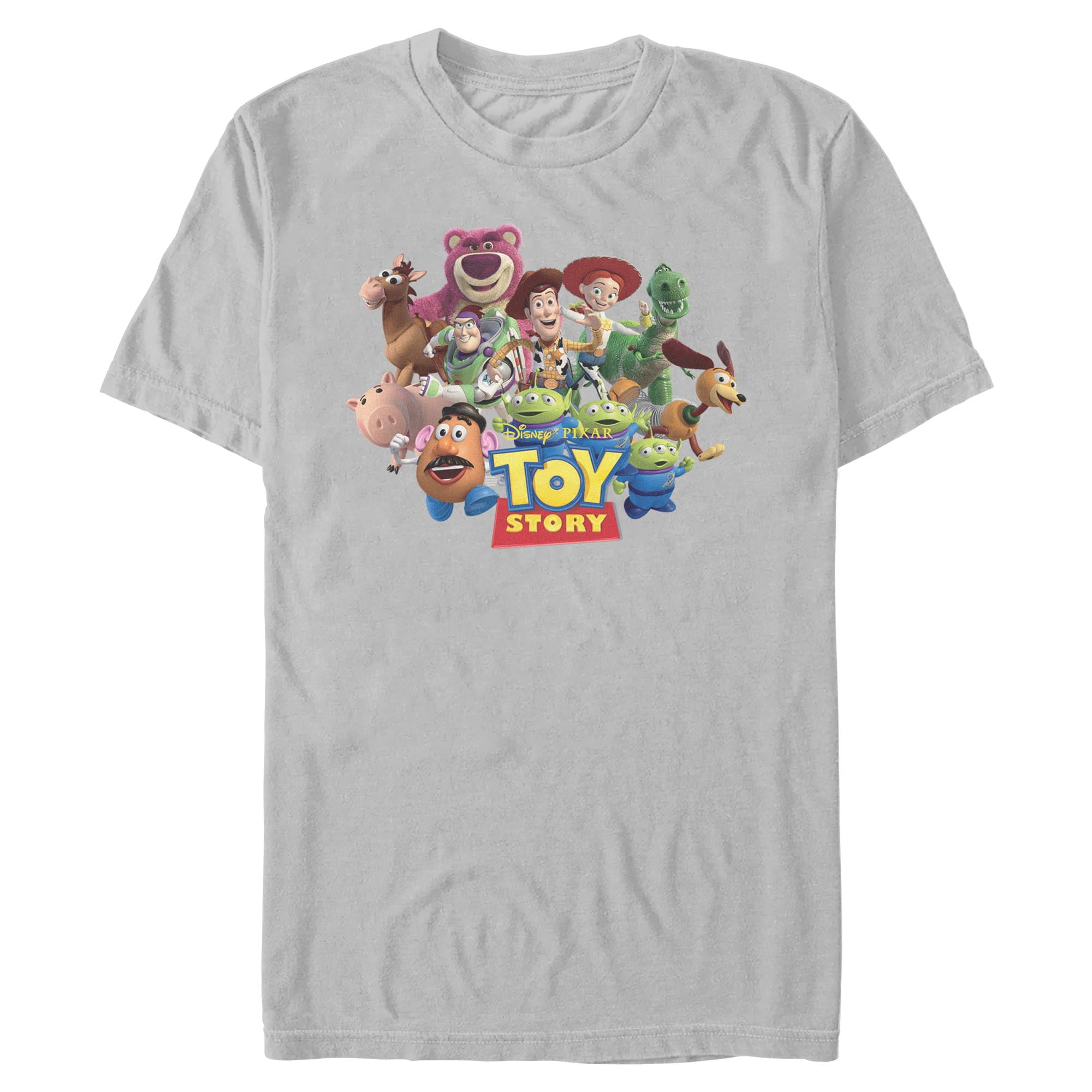 Mens Toy Story Character Logo Scene Short Sleeve T Shirt - Walmart.com