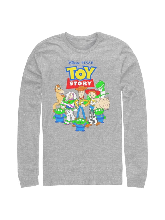 Mens Toy Story Main Characters Logo Long Sleeve Shirt