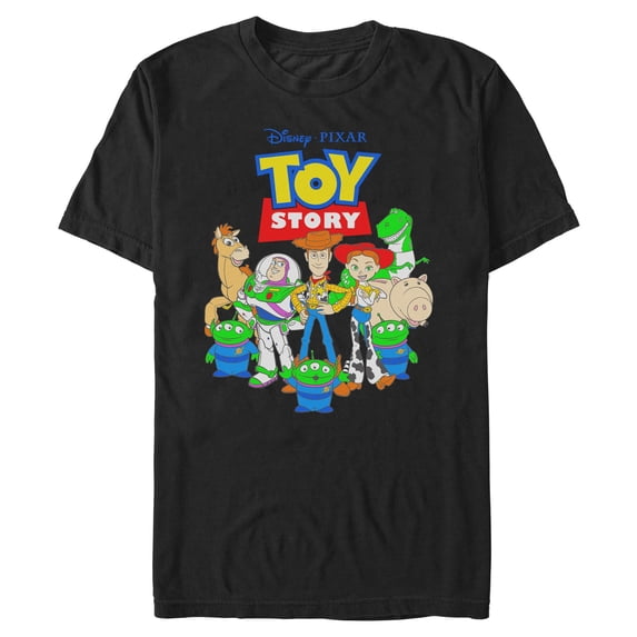 Mens Toy Story Main Characters Logo Short Sleeve T Shirt