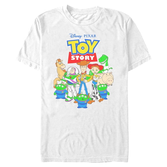 Mens Toy Story Main Characters Logo Short Sleeve T Shirt