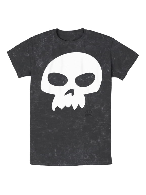 Mens Toy Story Sid Skull Mineral Wash T Shirt