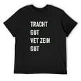 thumbnail image 1 of Mens Tracht gut Think good and it will be good Yiddish Chabad 770 T-Shirt Black X-Large, 1 of 5
