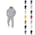 thumbnail image 1 of Mens Track Suits 2 Piece Set Fall Winter Plain Basic Hoodie and Jogger Sweatpants Matching Sweatsuit Casual Lounge Set, 1 of 1