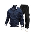 thumbnail image 1 of Mens Track Suits 2 Piece Set Zip Up Jacket and Elastic Waist Sweatpants Workout Athletic Clothes, 2XL, 1 of 2