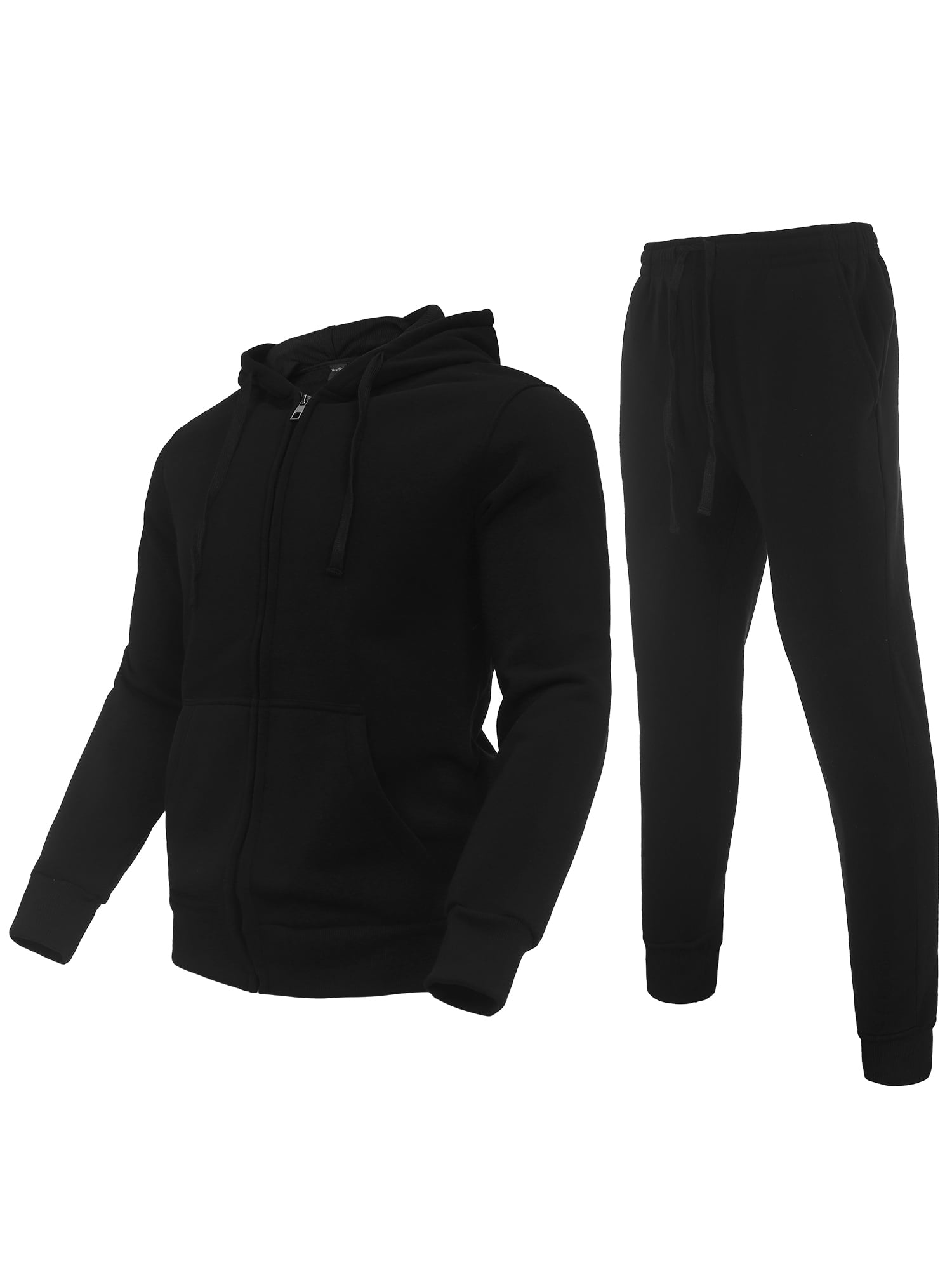 Mens Tracksuit 2 Piece Hooded Jogging Suits Set Casual Athletic Sports