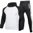 thumbnail image 1 of Mens Tracksuit 2 Piece Hoodie,Colorblock Mens Hoodie Sweatsuit Sets Jogging Suits Long Sleeve Pullover Hoodies Sets Workout Activewear 2023, 1 of 2