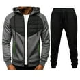 thumbnail image 1 of Mens Tracksuit 2 Piece Hoodie Mens Hoodie Sweatsuit Sets Men's Jogging Tracksuit Set Long Sleeve Outfit Pullover Set, 1 of 3
