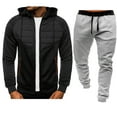 thumbnail image 1 of Mens Tracksuit 2 Piece Hoodie Mens Hoodie Sweatsuit Sets Men's Jogging Tracksuit Set Long Sleeve Outfit Pullover Set, 1 of 3