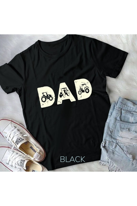 Mens Tractor Dad Farming Father Farm Lover Farmer Daddy T-Shirt Unisex T-shirt