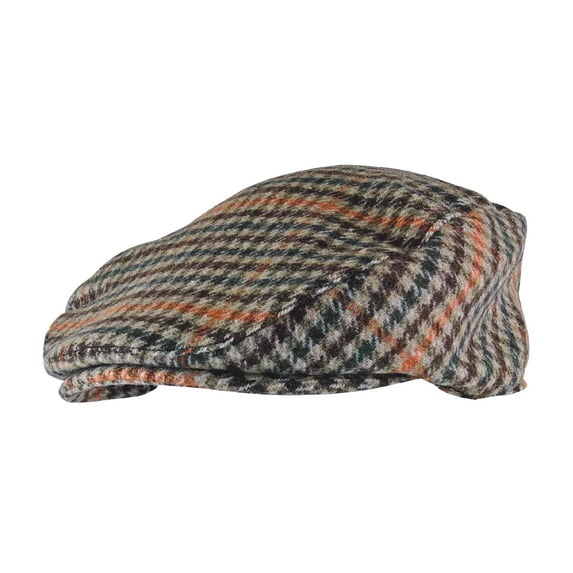 Mens Traditional Checked Tweed Flat Cap | Sock Snob | Newsboy Style