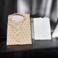 thumbnail image 1 of Mens Traditional Printed Work Beige Kurta Pajama, 6614, 1 of 9