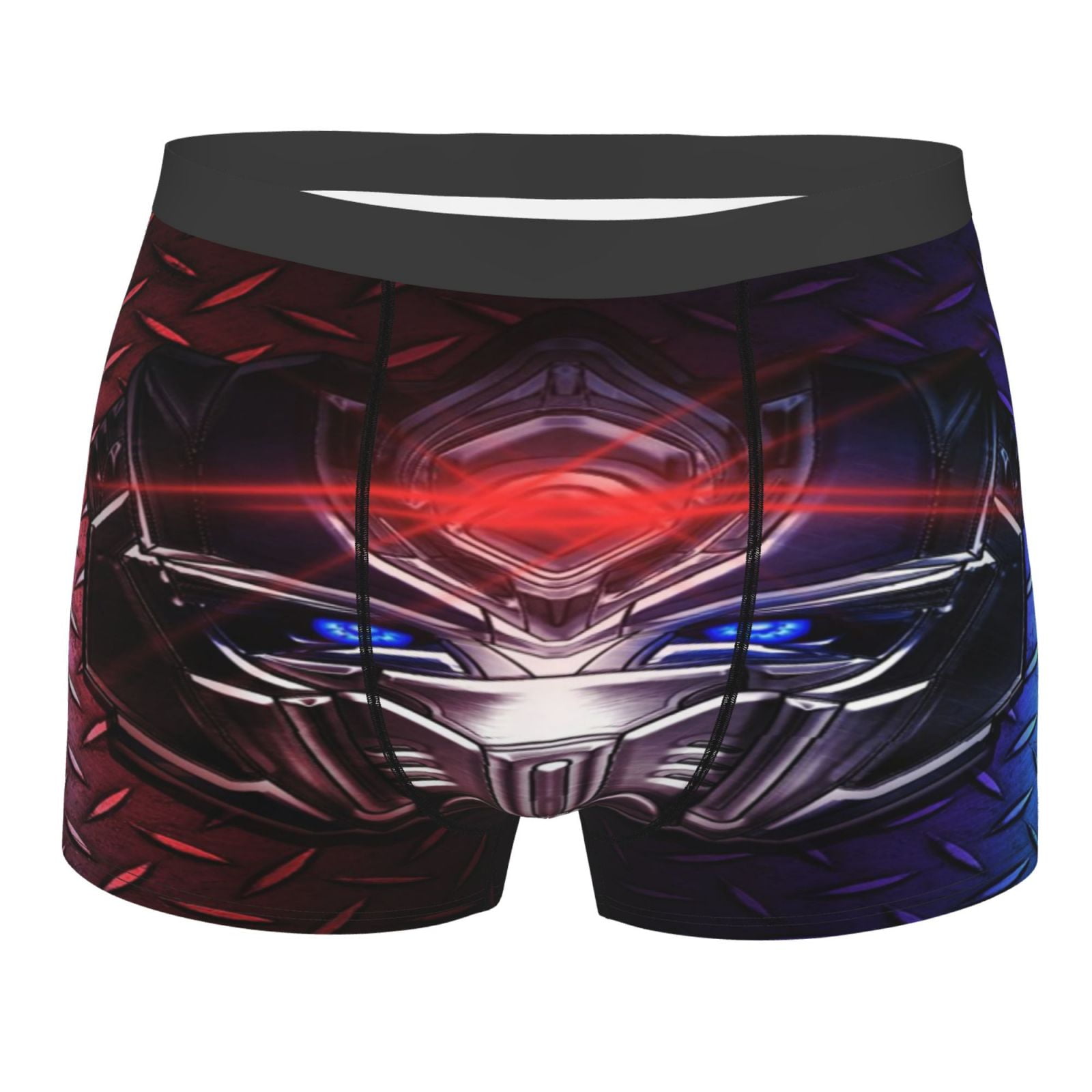 Mens Transformer Boxer Briefs Cartoon Printed Underwear Breathable