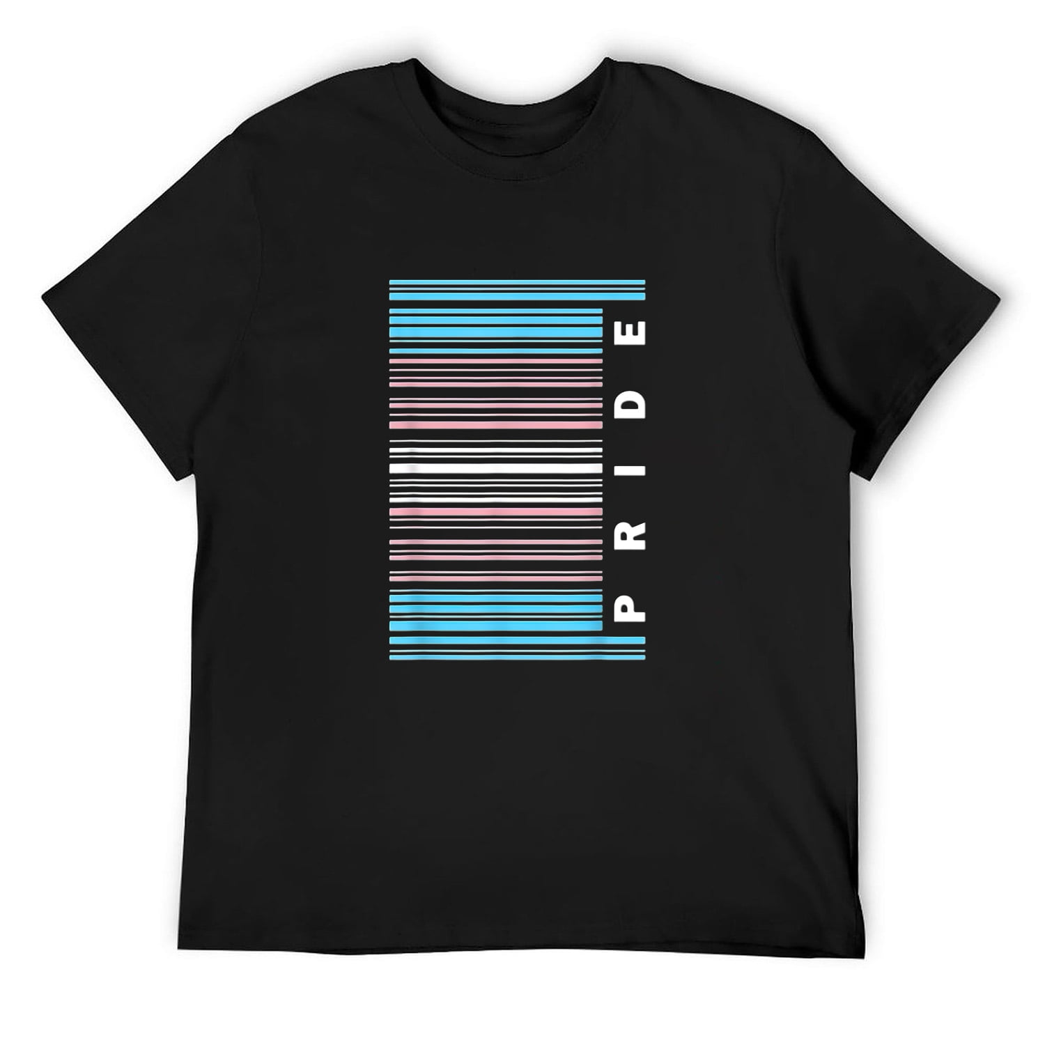 Mens Transgender Pride Flag Barcode Lgbt Shirt T-Shirt Black X-Large ...