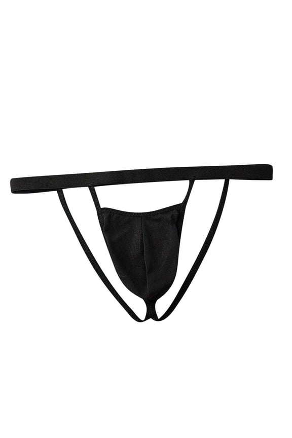 Mens Transparent Lace Thong Underwear - Sexy Low Waist Sheer Mesh Cut Out Seductive Briefs Hot Male Night Party Comfortable Fit