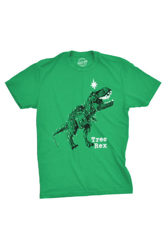 Mens Tree Rex T shirt Funny Christmas T Rex Dinosaur Gag Gift for Dad Sarcasm Graphic Tees