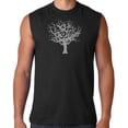 thumbnail image 1 of Mens Tree of Life Muscle Yoga Tee - Small, Black, 1 of 1