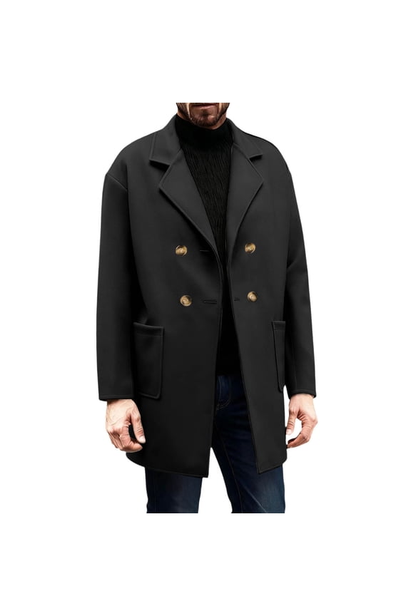 Mens Trench Coat Outdoor Casual Blend Anorak Jacket Versatile Functional Adventures