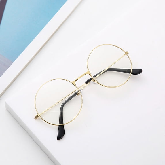 Men's Round Sunglasses with Metal Frame Trendy Fashion Eyewear Sun Protection for Driving Outdoor Sports Travel Fishing