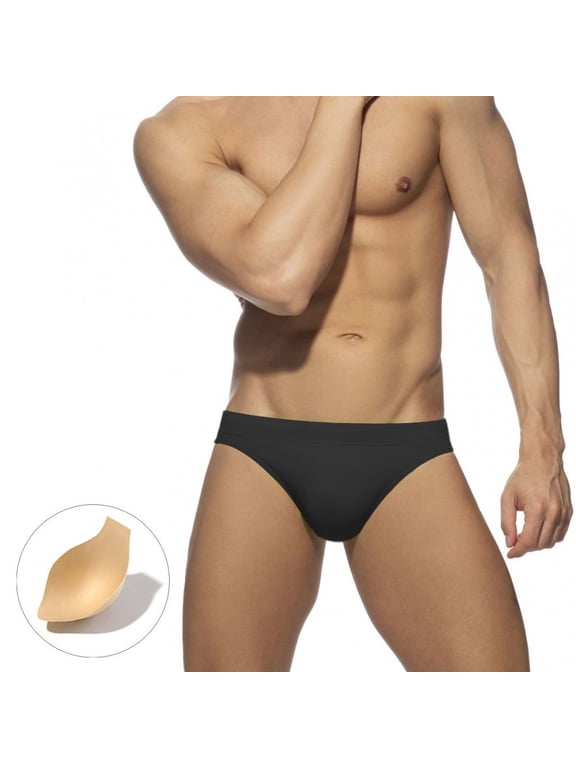 Mens Triangle Swim Trunks Push Up Padded Briefs For Men Summer Beach Pool Sexy Swimwear Bottoms