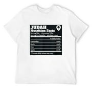 Mens Tribe Of Judah Nutrition Facts Hebrew Israelite T-Shirt White 3X-Large