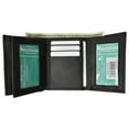 thumbnail image 1 of Mens Trifold Wallet Extra Capacity 10 Inside Slots 2 ID Windows P 1307, 1 of 8