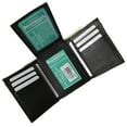 thumbnail image 1 of Mens Trifold Wallet Extra Capacity Inside Slots 2 ID Windows P 1755, 1 of 4