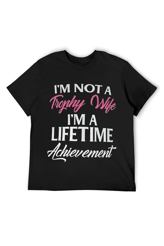 Mens Trophy Gaming Wife Funny Mother Gift T-Shirt Black
