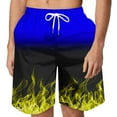thumbnail image 1 of Mens Tropical Print Swim Trunks, Quick - Dry Fabric, Vibrant Palm Tree Patterns, Summer Beach & Pool Essentials, 1 of 5