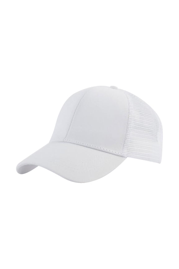 Mens Trucker Hats Breathable Mesh Sun Hat for Women, Adjustable Snapback Quick-drying Dad Cap for Outdoor Sports Unisex Vintage 2026 Summer Baseball Cap for Men,White
