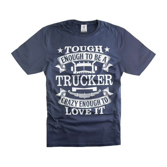 Mens Trucker T-shirt Truck Driver Gifts Funny Trucker Shirts Truck Driver Tee Shirt Driver Gifts (3X-Large Navy Blue)