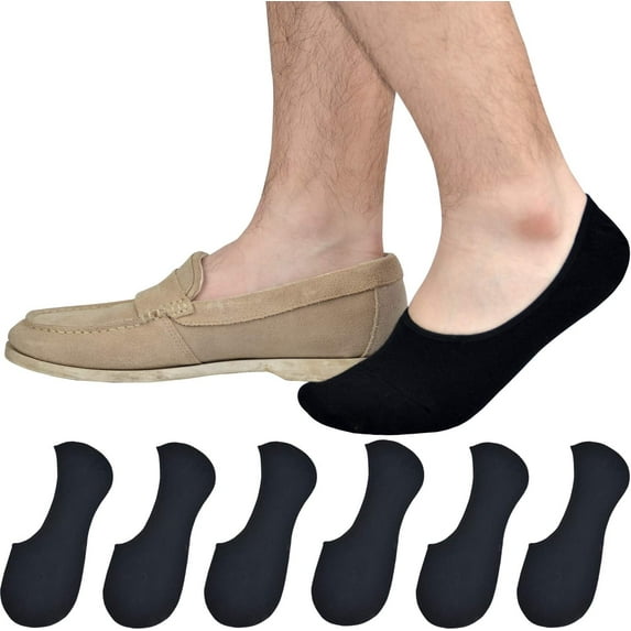 Mens Truly No Show Socks With Non Slip Grips,Women Cotton Low Cut Socks for Loafer Sneakers Boat Shoes