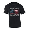 thumbnail image 1 of Mens Trump Tshirt Distressed Flag We The People Stand With Trump Patriotic Short Sleeve T-shirt-Black-4xl, 1 of 1