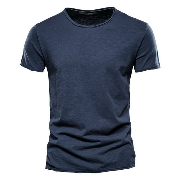 Mens Tshirt Casual Sporty Lightweight Round Neck Short Sleeve T Shirt Breathable Solid Color Regular Fit T Shirts for Men